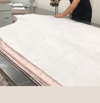custom made overalls Service Process cutting
